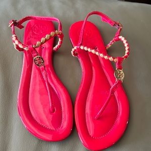 Tory Burch hot pink sandal